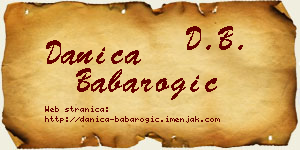 Danica Babarogić vizit kartica